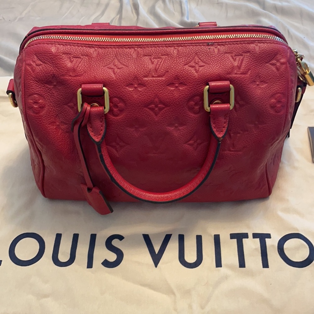 Beautiful red speedy crossbody!!!
